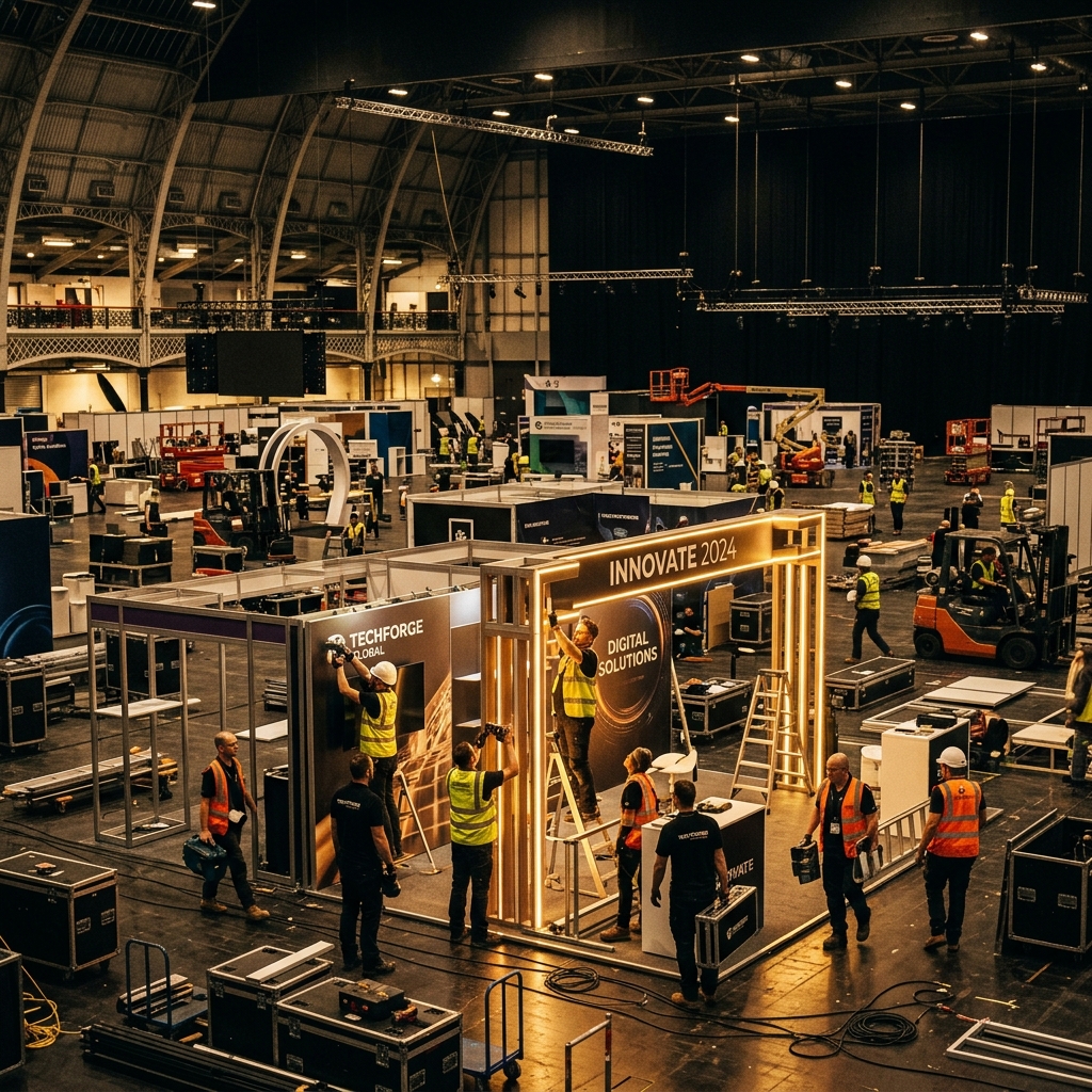 Logistique événementielle — montage salon et stand